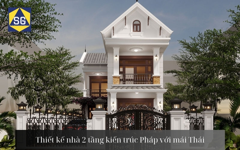 Mẫu nhà 2 tầng kiến trúc Pháp Mẫu nhà 2 tầng kiến trúc Pháp