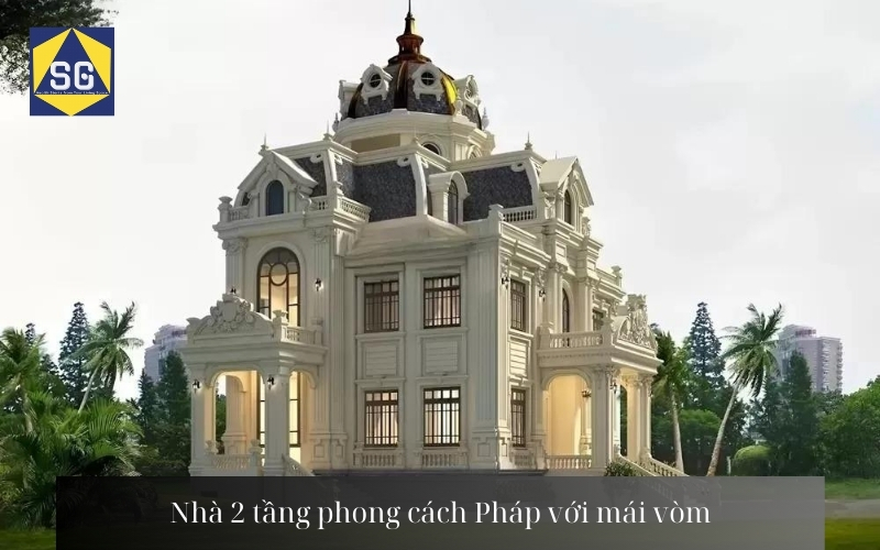Mẫu nhà 2 tầng kiến trúc Pháp Mẫu nhà 2 tầng kiến trúc Pháp