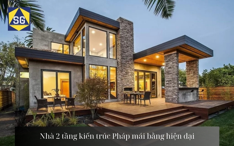 Mẫu nhà 2 tầng kiến trúc Pháp Mẫu nhà 2 tầng kiến trúc Pháp