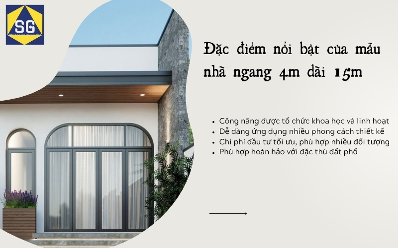 mẫu nhà cấp 4 ngang 4m dài 15m