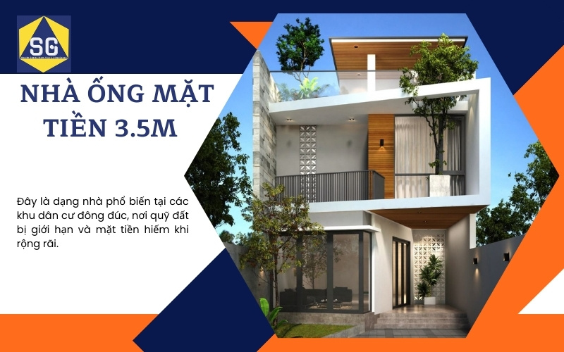 Mẫu nhà ống mặt tiền 3.5m Mẫu nhà ống mặt tiền 3.5m