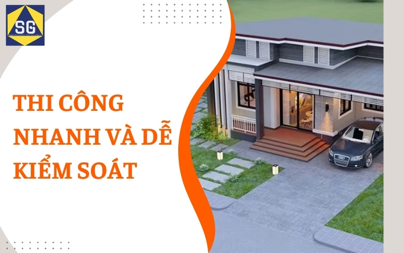 nhà 1 tầng 2 phòng ngủ 100m2