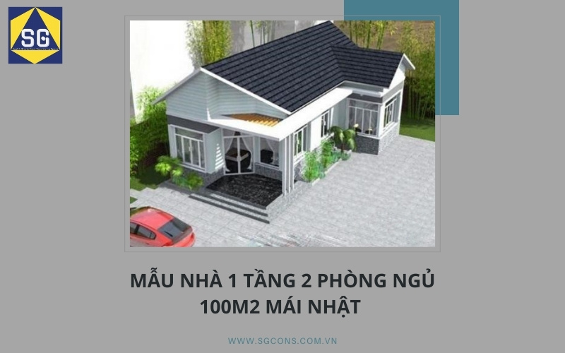 nhà 1 tầng 2 phòng ngủ 100m2