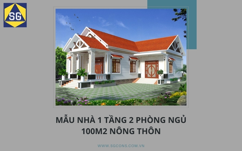 nhà 1 tầng 2 phòng ngủ 100m2