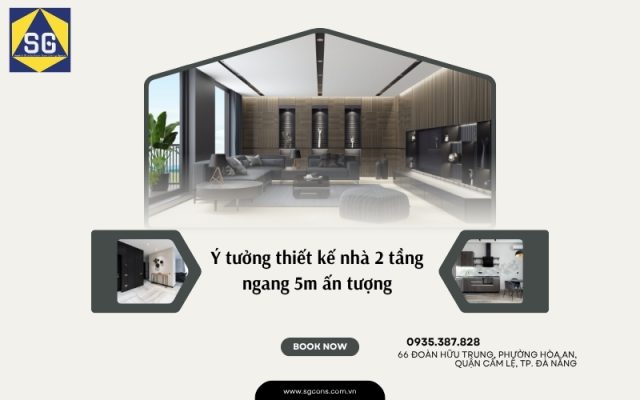 nhà 2 tầng ngang 5m
