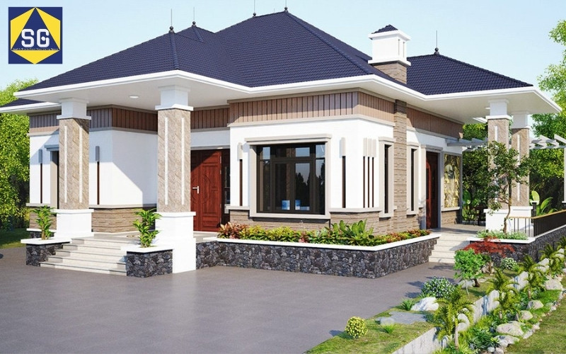 nhà cấp 4 mái Nhật