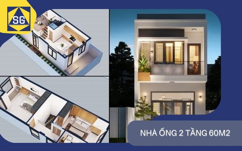 Chi phí xây nhà ống 2 tầng
