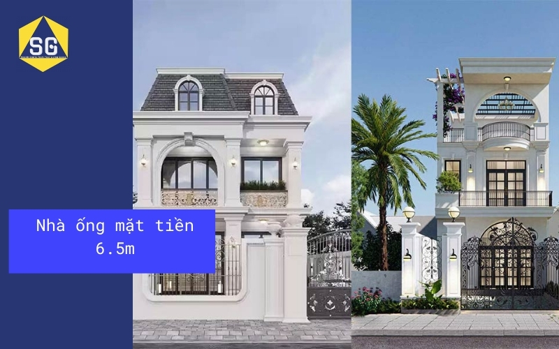 Mẫu nhà 2 tầng mặt tiền 6.5m Mẫu nhà 2 tầng mặt tiền 6.5m