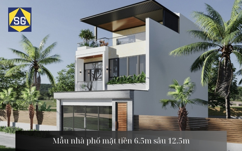 Mẫu nhà 2 tầng mặt tiền 6.5m Mẫu nhà 2 tầng mặt tiền 6.5m