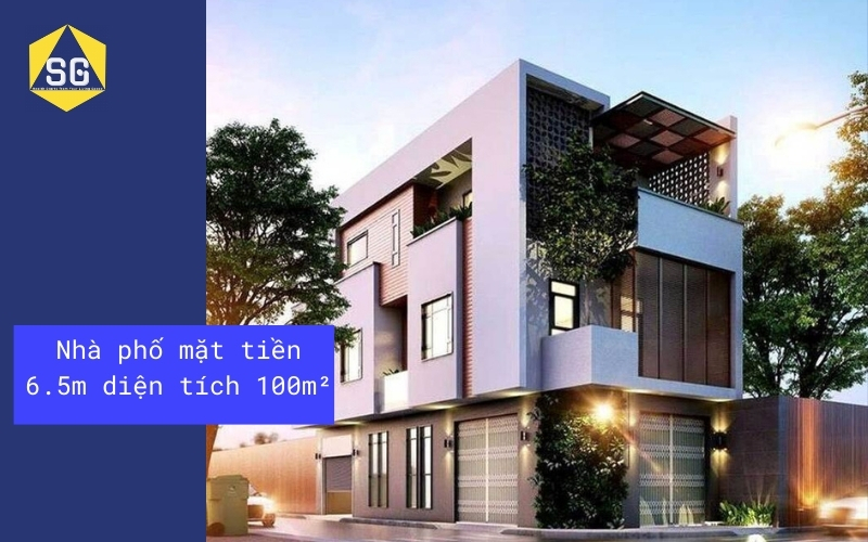 Mẫu nhà 2 tầng mặt tiền 6.5m Mẫu nhà 2 tầng mặt tiền 6.5m
