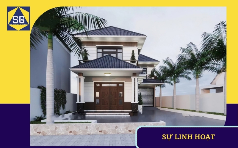 Mẫu nhà biệt thự 2 tầng hình chữ l Mẫu nhà biệt thự 2 tầng hình chữ l