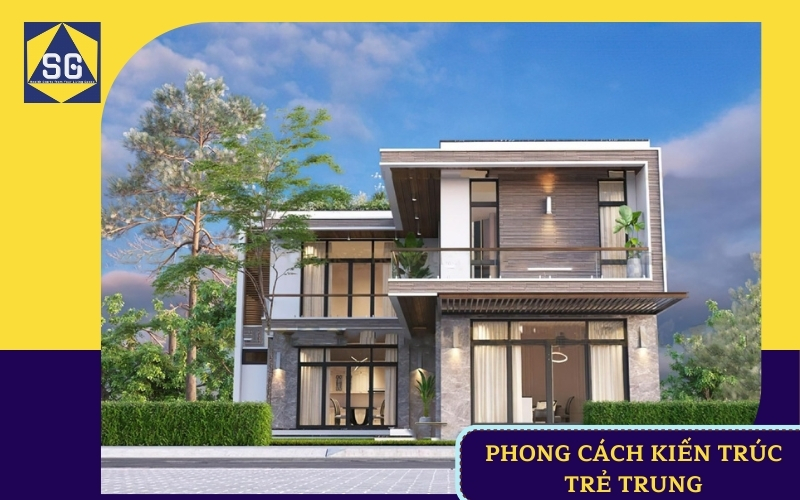 Mẫu nhà biệt thự 2 tầng hình chữ l Mẫu nhà biệt thự 2 tầng hình chữ l