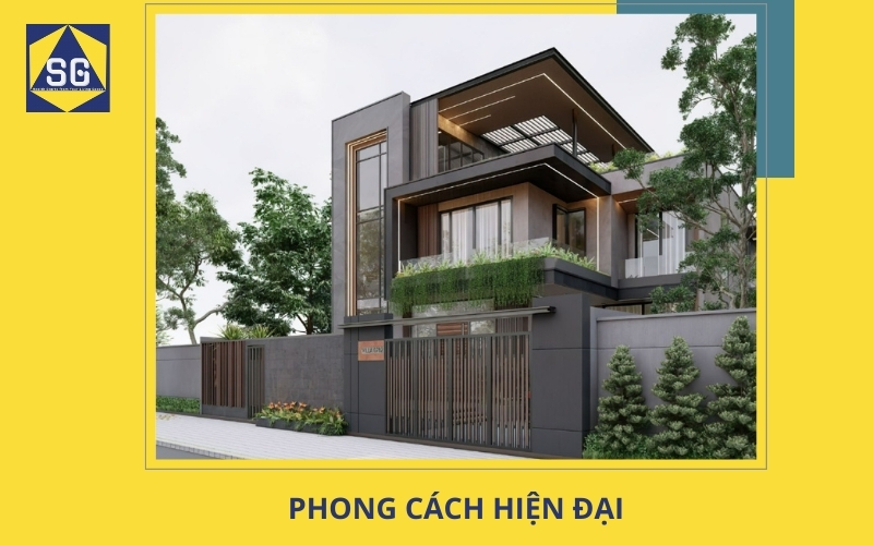Mẫu nhà biệt thự 2 tầng hình chữ l Mẫu nhà biệt thự 2 tầng hình chữ l