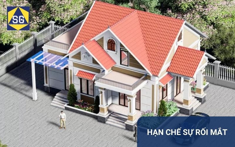 Mẫu nhà cấp 4 gác lửng mái thái đẹp