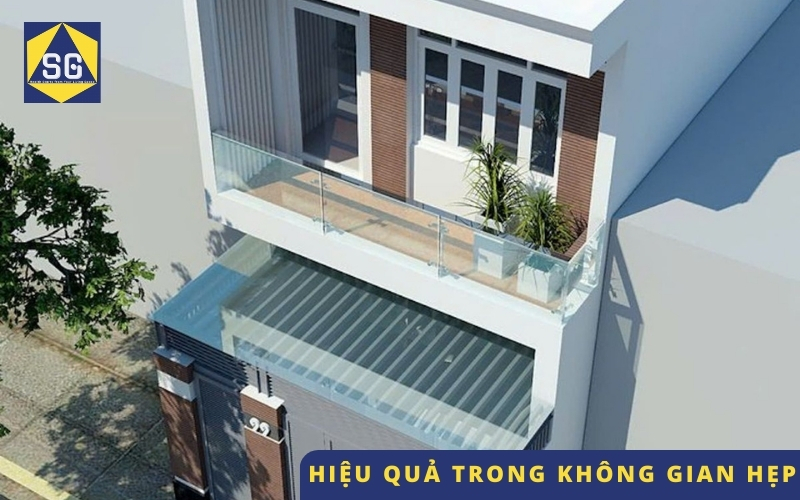 Mẫu nhà ống 2 tầng 4x15m có 3 phòng ngủ Mẫu nhà ống 2 tầng 4x15m có 3 phòng ngủ