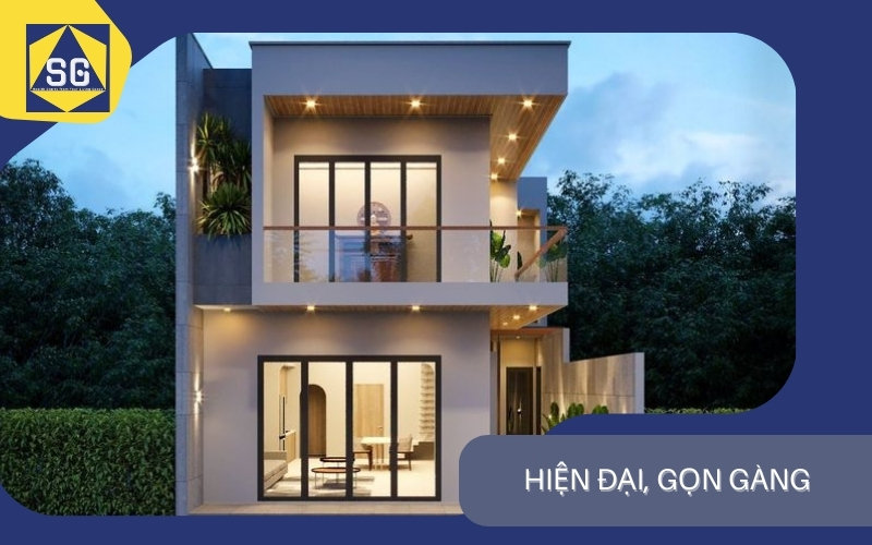 Mẫu nhà ống 2 tầng 4x15m có 3 phòng ngủ Mẫu nhà ống 2 tầng 4x15m có 3 phòng ngủ