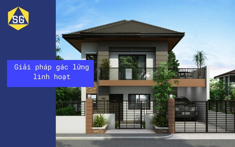 Thiết kế nhà đẹp 2 tầng 4x11m