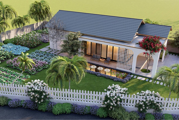 Nhà cấp 4 sân vườn thoáng mát, lý tưởng cho lối sống xanh, hòa mình thiên nhiên miền Tây