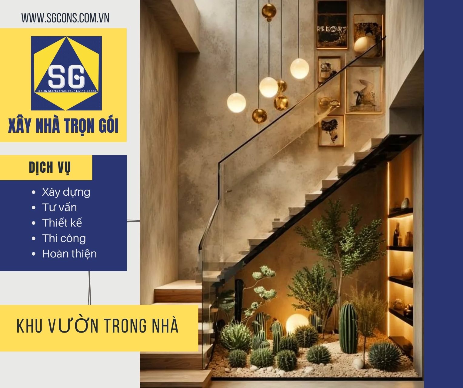 Khu vườn trong nhà (Indoor Garden) – Mang thiên nhiên vào không gian sống