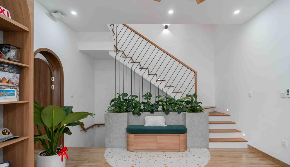Chiều rộng của cầu thang lý tưởng nên đạt khoảng 90cm