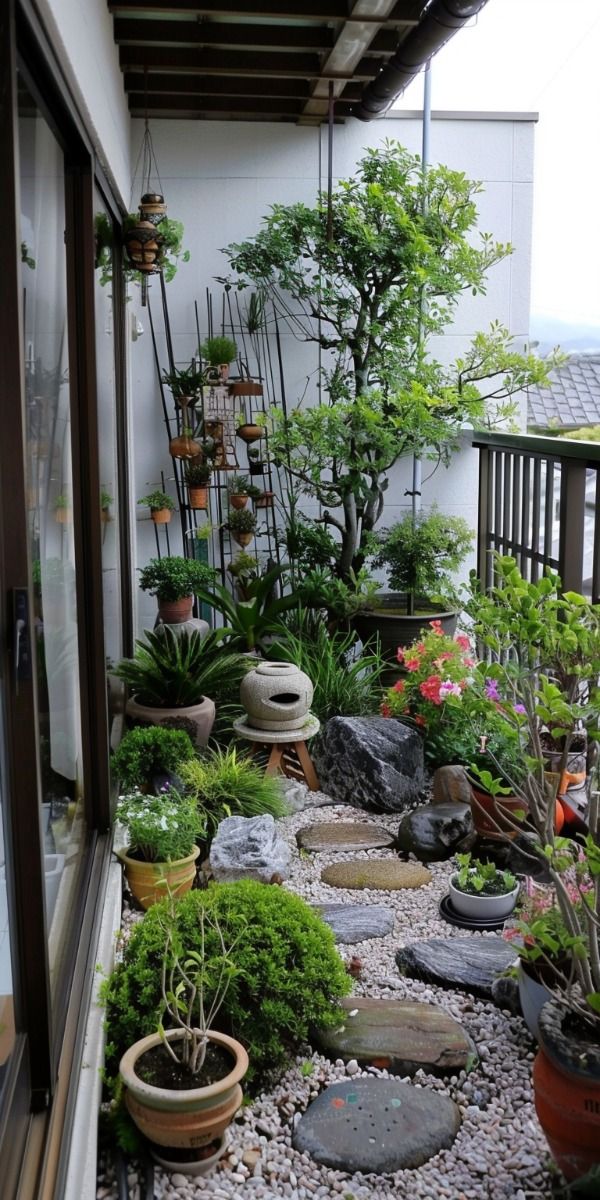 tiểu cảnh ban công chung cư