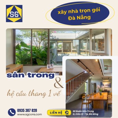 Sân Trong Và Hệ Cầu Thang 1 Vế