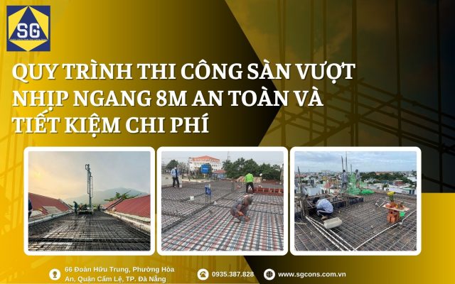 Sàn Vượt Nhịp Ngang 8m